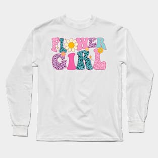 Groovy Flower Girl A Bridesmaid Proposal Flower Girl Toddler Long Sleeve T-Shirt